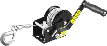 STAYER  MAXPull, 0.5 т, 8 м, ручная барабанная тросовая лебедка (43112-0.5) 43112-0.5