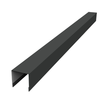 Планка вертикальная лицевая для забора жалюзи Палермо Grand Line 0,45 Drap ТР RAL 7016 антрацитово-серый (2,5м) GL 702403