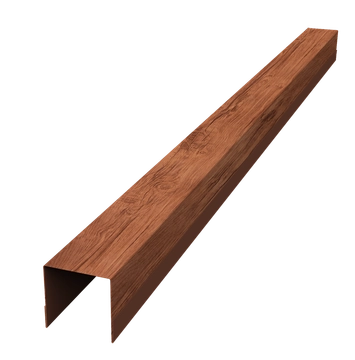 Планка вертикальная обратная для забора жалюзи Палермо Grand Line 0,45 Принт Премиум Рябина насыщенная Фреш TwinColor (3м) GL 726870