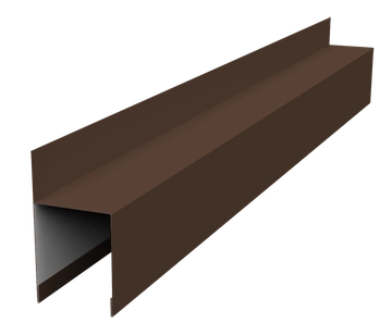 Планка опорная составная внешняя для забора жалюзи Палермо Grand Line 0,5 Атлас RAL 8017 шоколад (1,8м) GL 634832