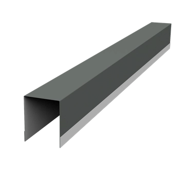 Планка опорная составная внутренняя для забора жалюзи Палермо Grand Line 0,45 ПЭ RAL 7005 мышино-серый (1,8м) GL 636123