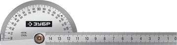 ЗУБР  100 мм, нерж. сталь, транспортир, Профессионал (34292_z01) 34292_z01