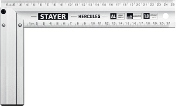 STAYER  250 мм, жесткий столярный угольник, Professional (3432-25) 3432-25