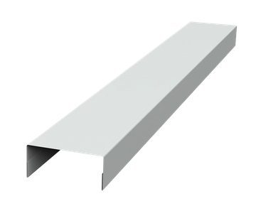 Крышка 45х20 для забора жалюзи Техас Grand Line 0,45 Drap RAL 9003 сигнальный белый (2,5м) GL 617154