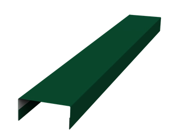 Крышка 45х20 для забора жалюзи Техас Grand Line 0,5 Сатин матовый RAL 6005 зеленый мох (3м) GL 617621