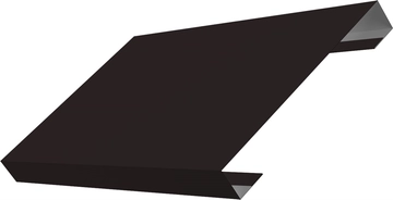 Ламель лицевая 150 забора жалюзи Техас Grand Line 0,45 Drap ТХ RAL 9005 черный GL 482567