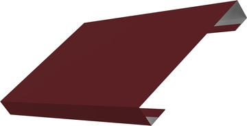 Ламель лицевая 150 забора жалюзи Техас Grand Line 0,5 ПЭ RAL 3005 красное вино GL 753155