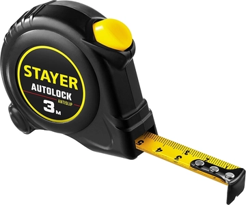 STAYER  AutoLock, 3 м х 16 мм, рулетка с автостопом (2-34126-03-16) 2-34126-03-16_z02