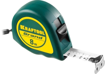KRAFTOOL  Grand, 8 м х 25 мм, рулетка (34022-08-25) 34022-08-25