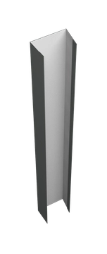 Крепежная планка верхняя для забора жалюзи Техас Grand Line 0,45 ПЭ RAL 7005 мышино-серый (3м) GL 630733