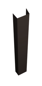 Крепежная планка нижняя для забора жалюзи Техас Grand Line 0,5 Атлас RR 32 темно-коричневый (3м) GL 627903