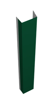 Крепежная планка нижняя для забора жалюзи Техас Grand Line 0,45 Drap RAL 6005 зеленый мох (1,8м) GL 627911