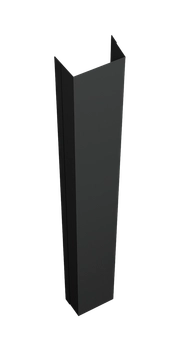 Крепежная планка нижняя для забора жалюзи Техас Grand Line 0,5 Velur RAL 7016 антрацитово-серый (2,5м) GL 630397