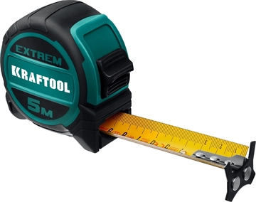 KRAFTOOL  Extrem, 5 м х 32 мм, рулетка со сверх широким полотном (34127-5) 34127-5