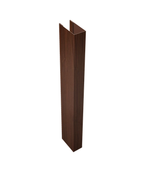 Стойка для забора жалюзи Техас (для калиток и ворот) Grand Line 0,45 Принт Элит Шоколадное дерево TwinColor (1,8м) GL 637788