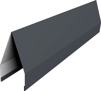 Ламель забора жалюзи Токио Grand Line 0,5 Сатин RAL 7024 мокрый асфальт GL 399460