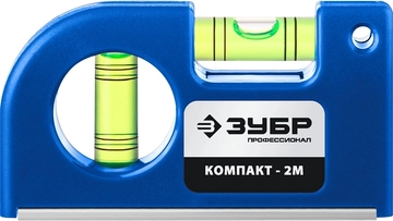ЗУБР  КОМПАКТ - 2М, 85 мм, магнитный компактный уровень, Профессионал (34551) 34551
