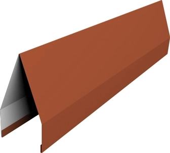 Ламель забора жалюзи Токио новый Grand Line 0,5 Сатин с пленкой RAL 8004 терракота GL 662500