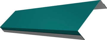 Ламель обратная 100 забора жалюзи Техас Grand Line 0,45 ПЭ RAL 5021 водная синь GL 781568