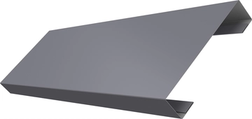 Ламель лицевая 100 забора жалюзи Техас Grand Line 0,45 ПЭ RAL 7004 сигнальный серый GL 781573