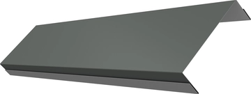 Ламель обратная 100 забора жалюзи Техас Grand Line 0,45 ПЭ RAL 7005 мышино-серый GL 781576