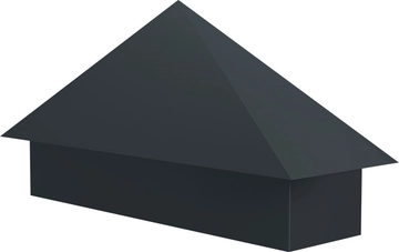 Колпак на полустолб для С21 0,5 Drap ТХ с пленкой RAL 7016 антрацитово-серый GL 597463