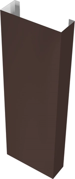 Полустолб для С20 0,5 ПЭ с пленкой RAL 8017 шоколад (2,5м) GL 629648
