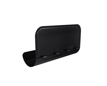 Ограничитель перелива Grand Line ПУ 125/90 RAL 9005 черный GL 745548