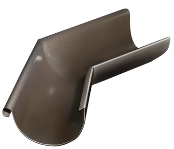 Угол желоба внешний Grand Line ПУ 135гр 125мм RR 32 темно-коричневый GL 35208