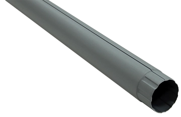 Труба круглая Grand Line ПУ матовый 90мм 3м RAL 7024 мокрый асфальт GL 670379