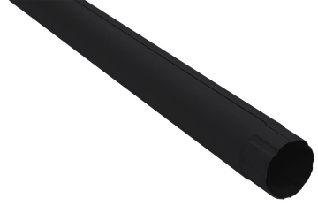 Труба круглая Grand Line ПУ матовый 90мм 3м RAL 9005 черный GL 697201