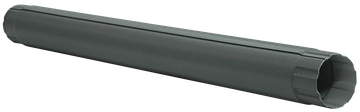 Труба круглая соединительная Grand Line ПЭ матовый 90мм 1м RAL 7024 мокрый асфальт GL 581028