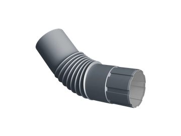 Колено круглое Ø90 Vortex Микс RAL 7024 мокрый асфальт GL 451562