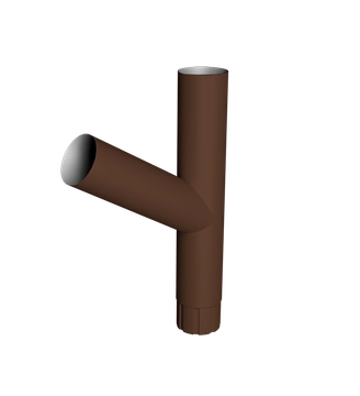 Тройник Ø90 Vortex Микс RAL 8017 шоколад GL 214713