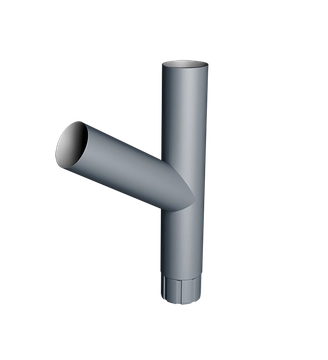 Тройник Ø90 Vortex Микс RAL 7024 мокрый асфальт GL 451571