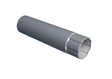 Труба круглая Ø90 Vortex Микс 1м RAL 7024 мокрый асфальт GL 451553