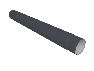 Труба круглая Ø90 Vortex Микс 3м RAL 7024 мокрый асфальт GL 451560