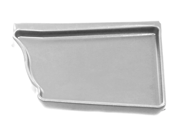 Заглушка правая Vortex в1 127мм RAL 9003 GL 53521