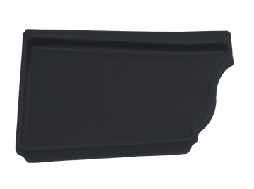 Заглушка левая Vortex в1 127мм RAL 7024 GL 378068