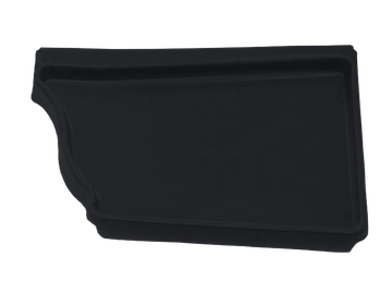 Заглушка правая Vortex в1 127мм RAL 7024 GL 378069
