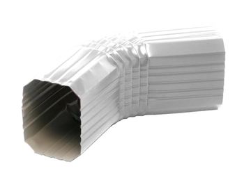 Колено прямоугольное Vortex в1 RAL 9003 GL 55550