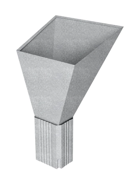 Воронка водосборная прямоугольная Vortex в2 Zn GL 214676