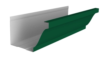 Желоб прямоугольный Vortex в2 130мм 3м RAL 6005 зеленый мох GL 225767