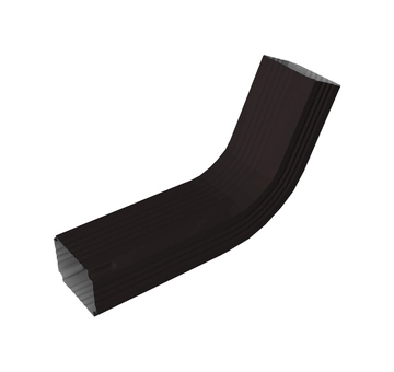 Колено трубы гофрированное Vortex в2 матовый 76х102 мм RAL 9005 черный GL 424046