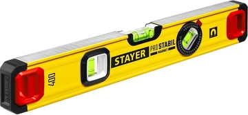STAYER  PRO STABIL, 400 мм, усиленный профиль, магнитный уровень с поворотным глазком, Professional (3480-040) 3480-040