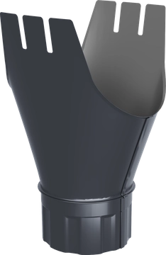 Воронка Оптима 185/150мм RAL 7024 GL 792625