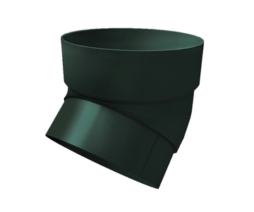 Колено трубы 45 град. ПВХ Grand Line зелёный (RAL 6005) GL 267464