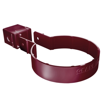 Хомут трубы Kliker ПВХ Grand Line Премиум бордо (инд.упак.) (RAL 3005) GL 269491