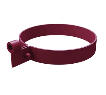 Хомут трубы Слим ПВХ Grand Line бордо (RAL 3005) GL 269492