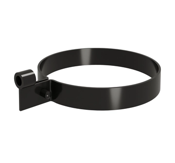 Хомут трубы Слим ПВХ Grand Line черный (RAL 9005) GL 458379